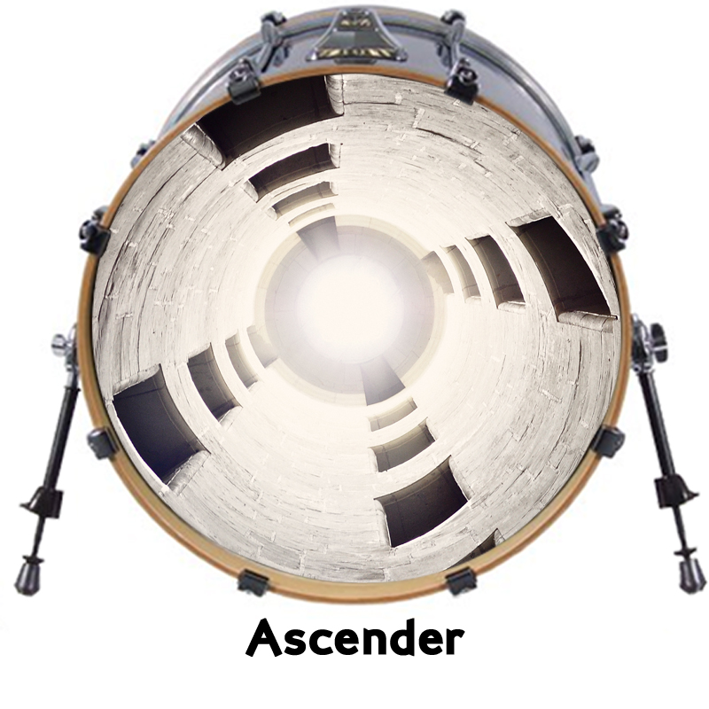 Custom 22" Bass Drum Head Decals Skin Wrap Kick Sticker Vinyl Double