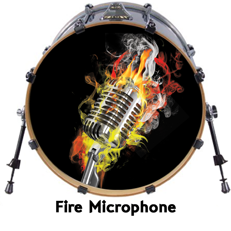 CUSTOM Bass Drum Head Decals Sticker Vinyl Kick Skins 16" 18" 20" 22