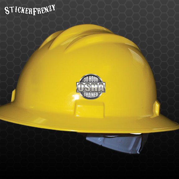 OSHA 30 Hour Hard Hat Sticker PACK HH014 Safety Vinyl Decal Tool box