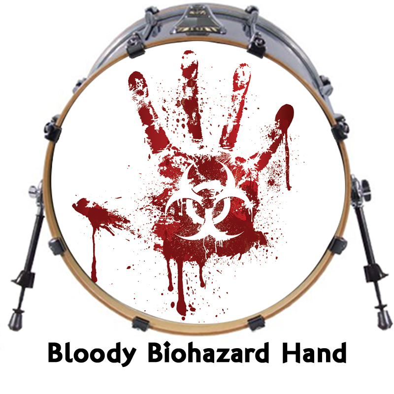 Custom Bass Drum Head Decal for 24" head Swag Pimp