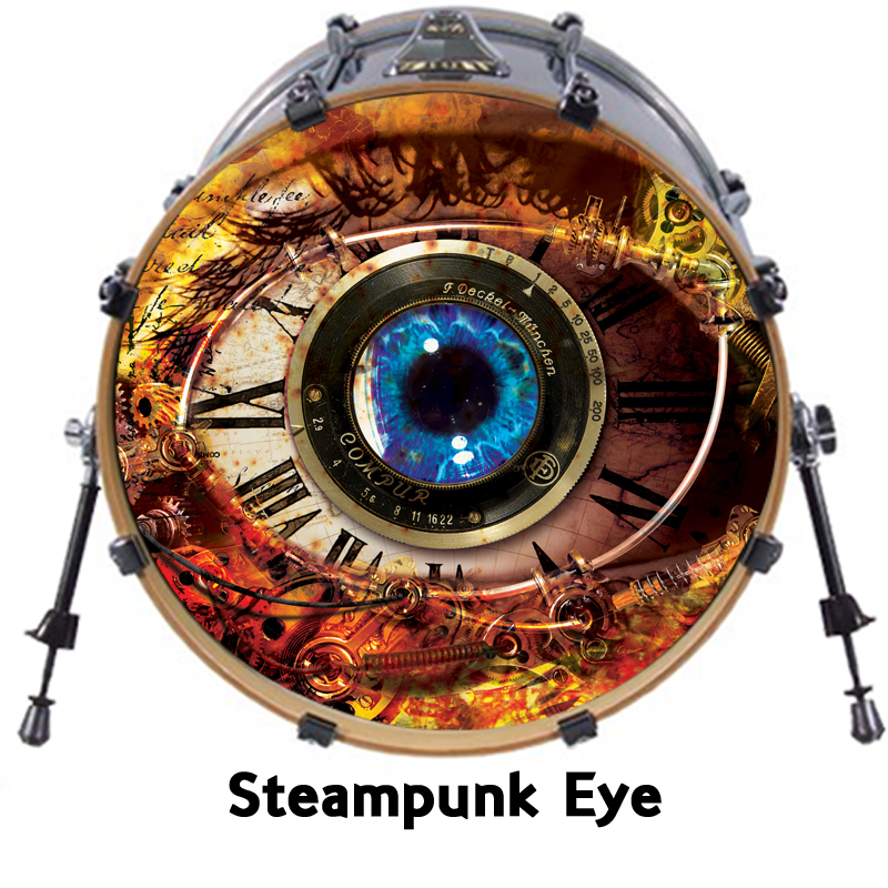 Custom Bass Drum Head Decal for 24" head Swag Pimp