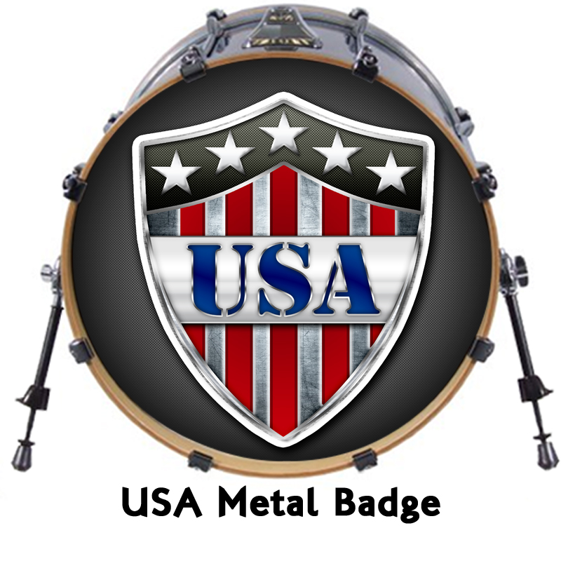 Custom 20" Bass Drum Head DECAL Skin Wrap Kick Sticker Vinyl FREE